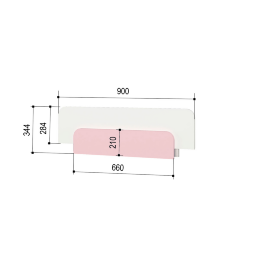 Бортик защитный Зефир, розовый